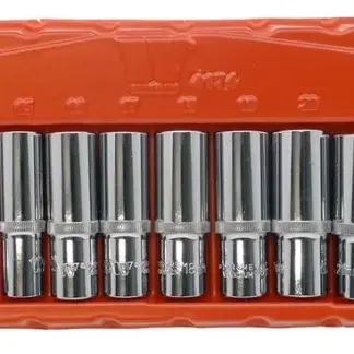 Socket Set; Gearlock, Deep, 1/2''dr 15-Piece