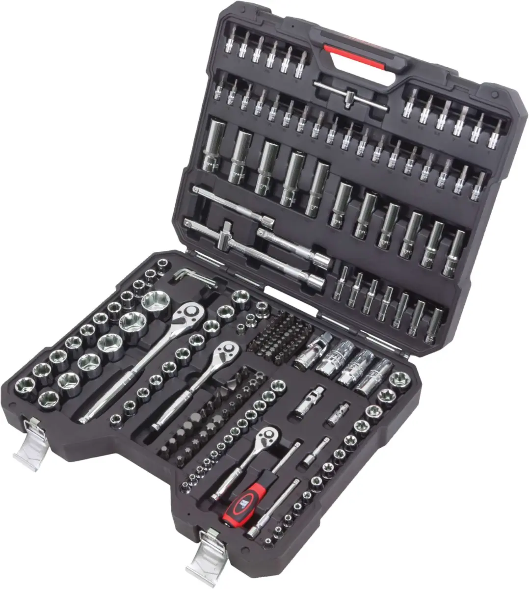 Socket Tool Set; Chrome, 1/4'', 3/8'', 1/2'' (191 pcs)