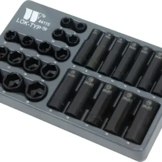 Socket Set; 3/8'', Deep & Shallow, Impact (Lok-Typ?) 8-19 mm