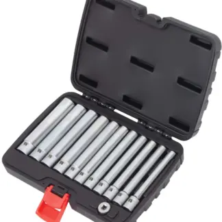 Socket Set; Super Deep, 3/8''dr, 6-Point 12-Piece