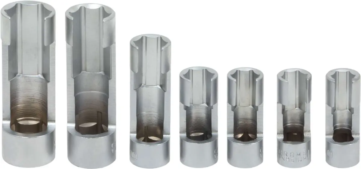 Difficult Access Socket Set; 3/8"dr 6-Piece
