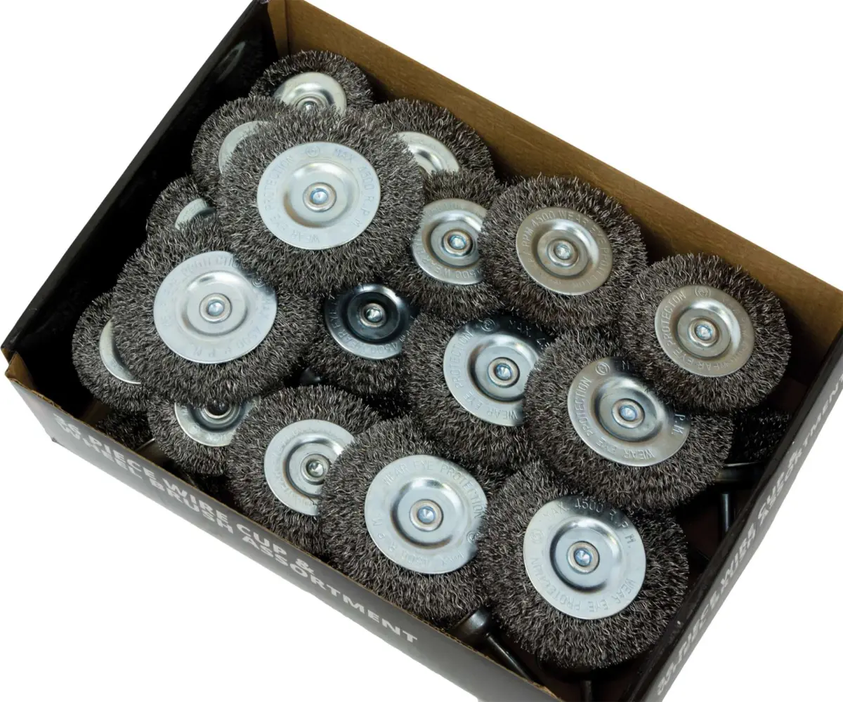 Wire Cup & Wheel Brush Assortment;36-Piece