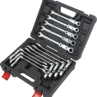 Double-Joint Ratchet Combination Wrench Set 8-19 mm