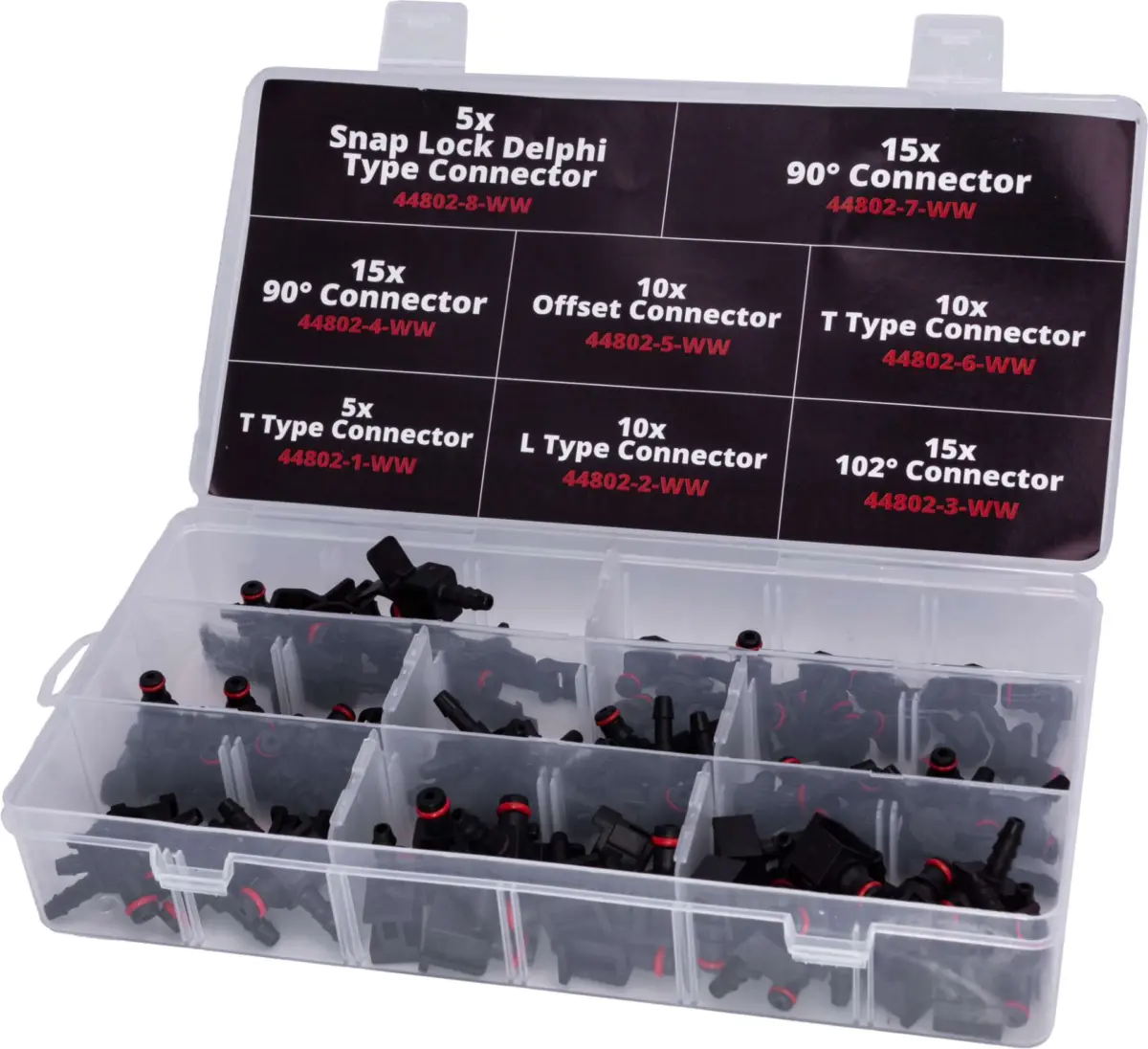 Assorted Popular Fuel Line Connectors 85-Piece