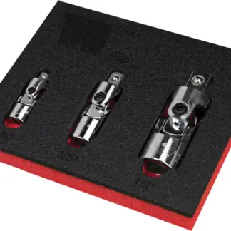 3-Piece Universal Joint With Spring Function; 1/4'', 3/8'' & 1/2''