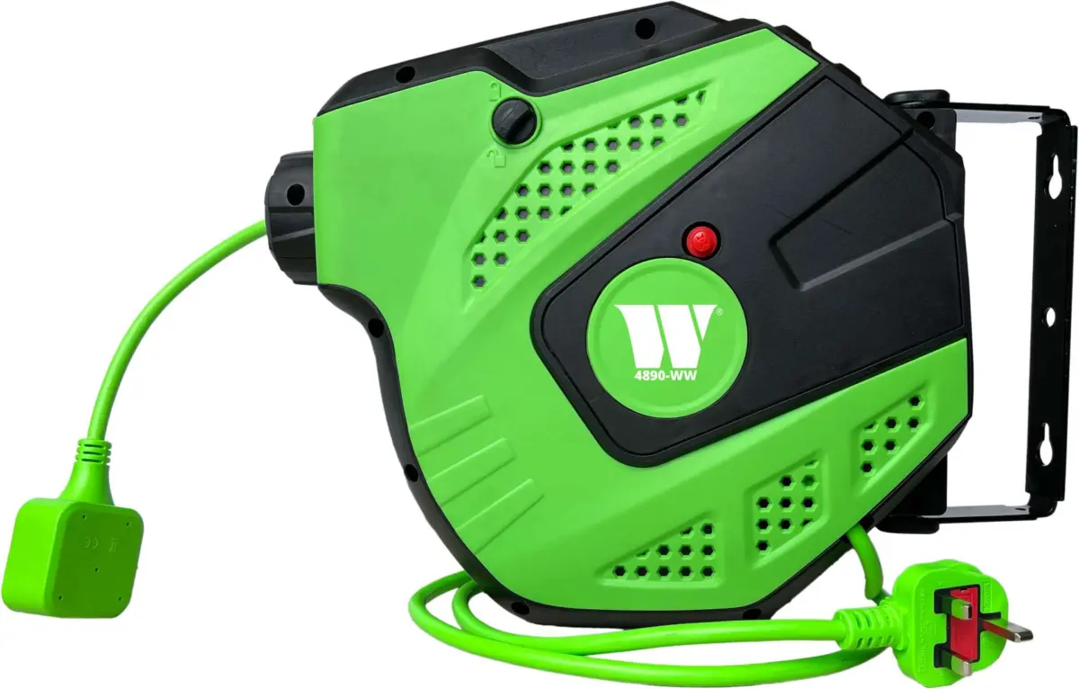 Retractable Power Cable Reel ; Automatic ''Visibilty Series' 15-Meter