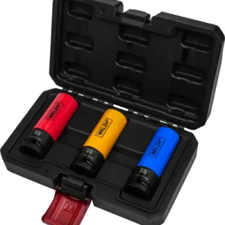 Protective Heavy-Duty Impact Socket Set; , 17, 19, 21 mm