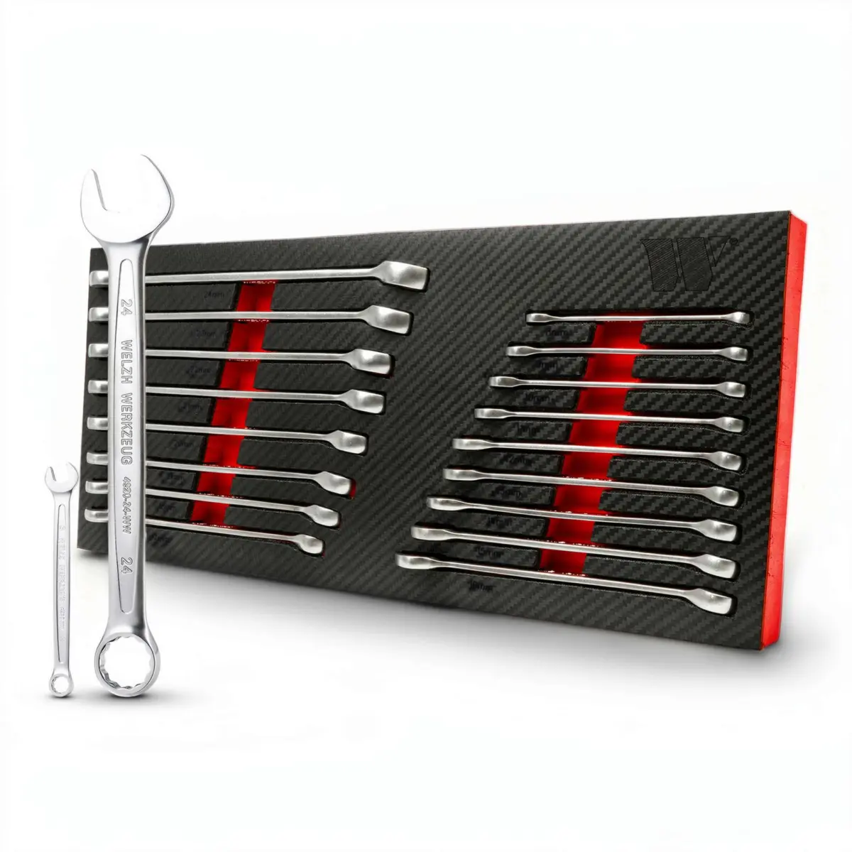 Welzh Jet-Series Combination Spanner Set 17-Piece; 8-24-mm