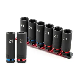 6-Piece Deep Impact Sockets 21-MM