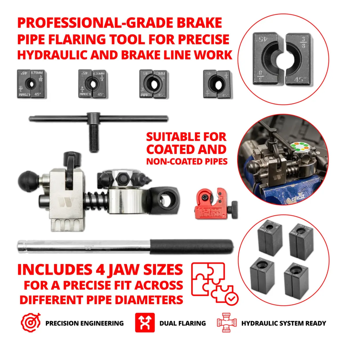 Professional Brake Pipe Flaring Tool Kit - Image 3