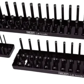 Socket Storage Rack Tray; 3-Piece 1/2'',3/8'' & 1/4''dr