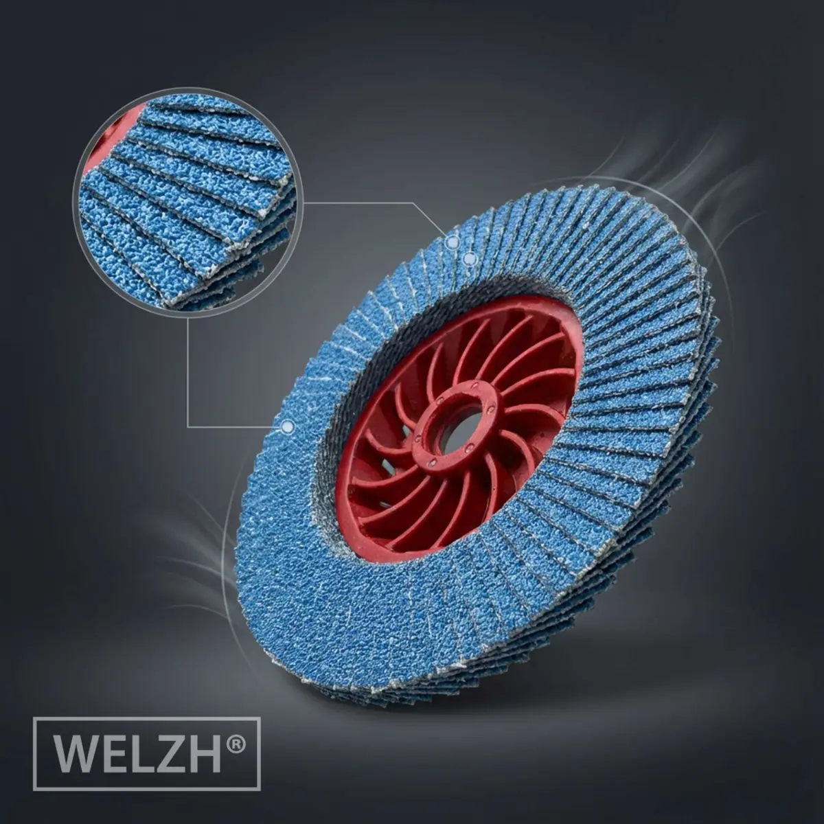 Redback™ Zirconia Flap Mate™ Disc; 60-Grit (10-Pieces) - Image 7