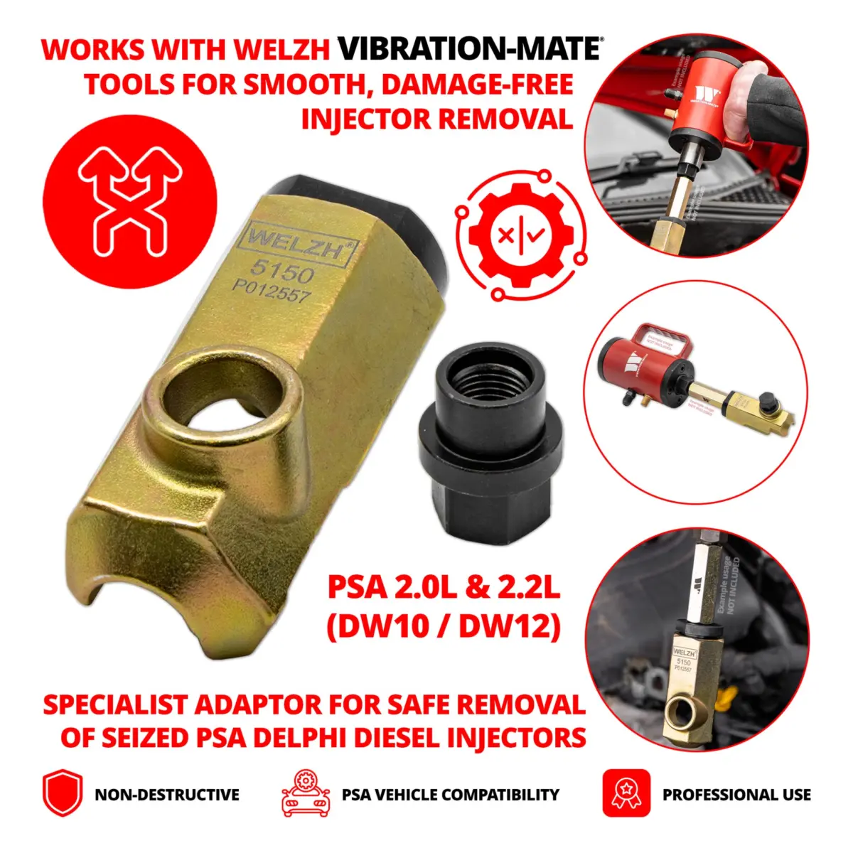Injector Adaptor; PSA 2.0L & 2.2L (DW10 / DW12) - Image 2