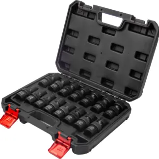Socket Set; 15-Piece 1/2''dr Universal Flexi-Joint Impact Sockets 10-24mm