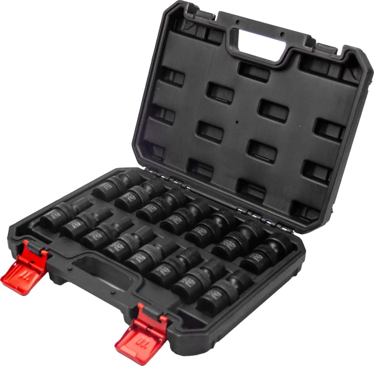 Socket Set; 15-Piece 1/2''dr Universal Flexi-Joint Impact Sockets 10-24mm