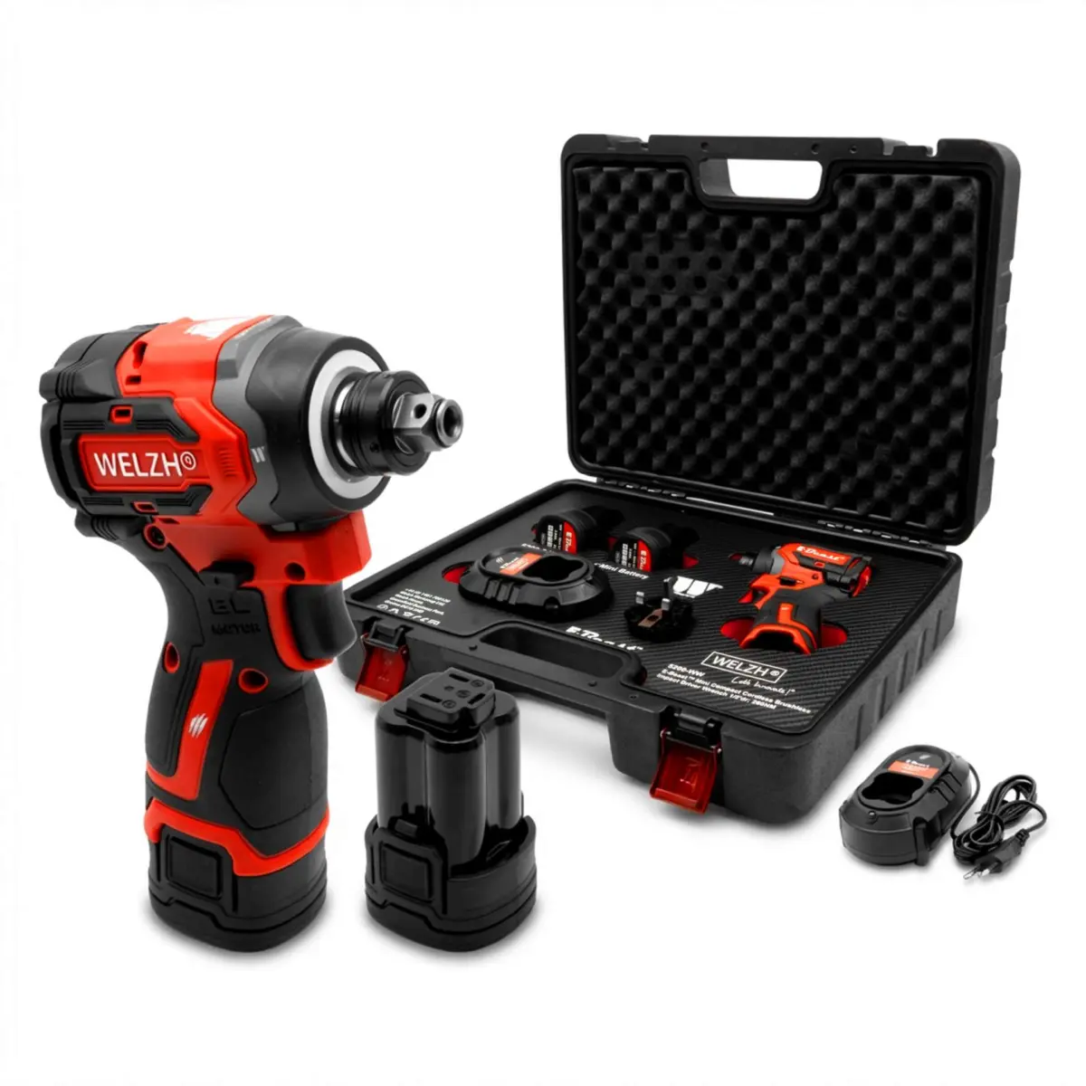 E-Beast? Mini Compact Cordless Brushless Impact Driver Wrench 1/2'dr; 360NM