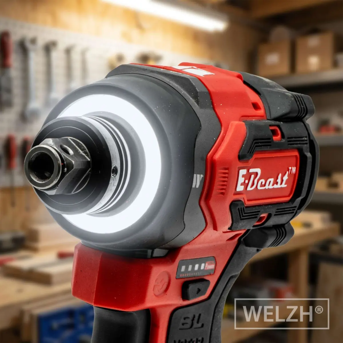 E-Beast? Mini Compact Cordless Brushless Impact Driver Wrench 1/2'dr; 360NM - Image 13