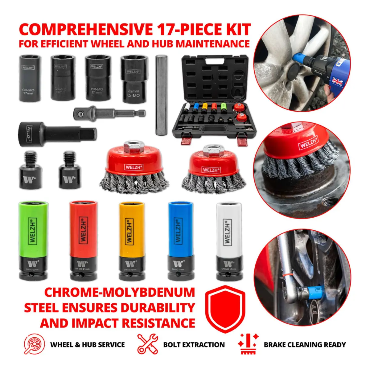 17-Piece Wheel / Hub Service Kit - Image 3