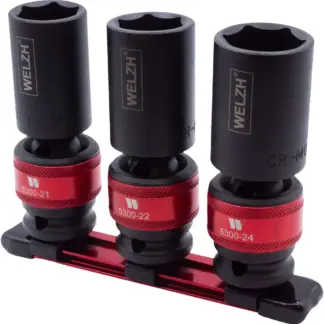 3-Piece Impact Ball Joint Socket Kit;1/2"dr 21, 22 & 24-mm