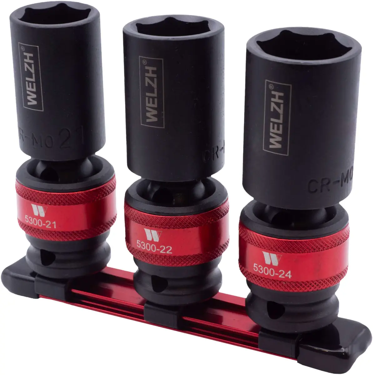 3-Piece Impact Ball Joint Socket Kit;1/2"dr 21, 22 & 24-mm