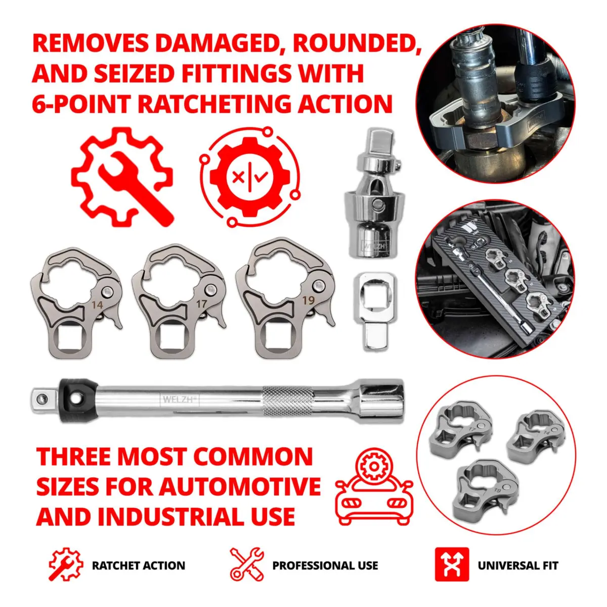 6-Piece Sensor & Line Wrench Set - Image 3