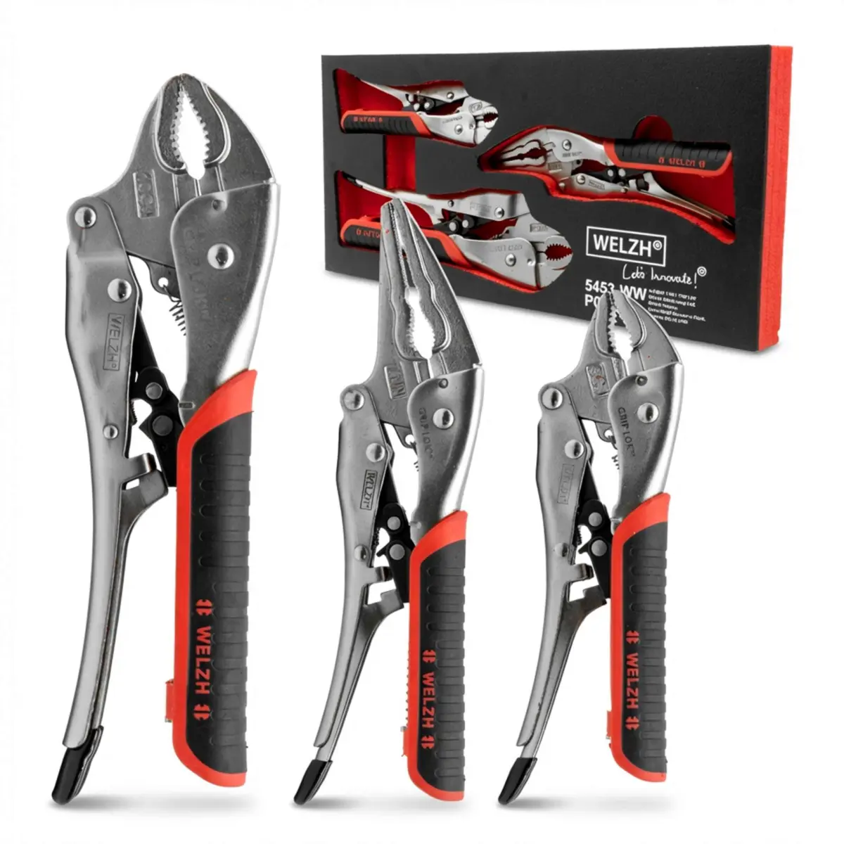3-Piece Automatic Grip-Lok? Locking Plier Set ;