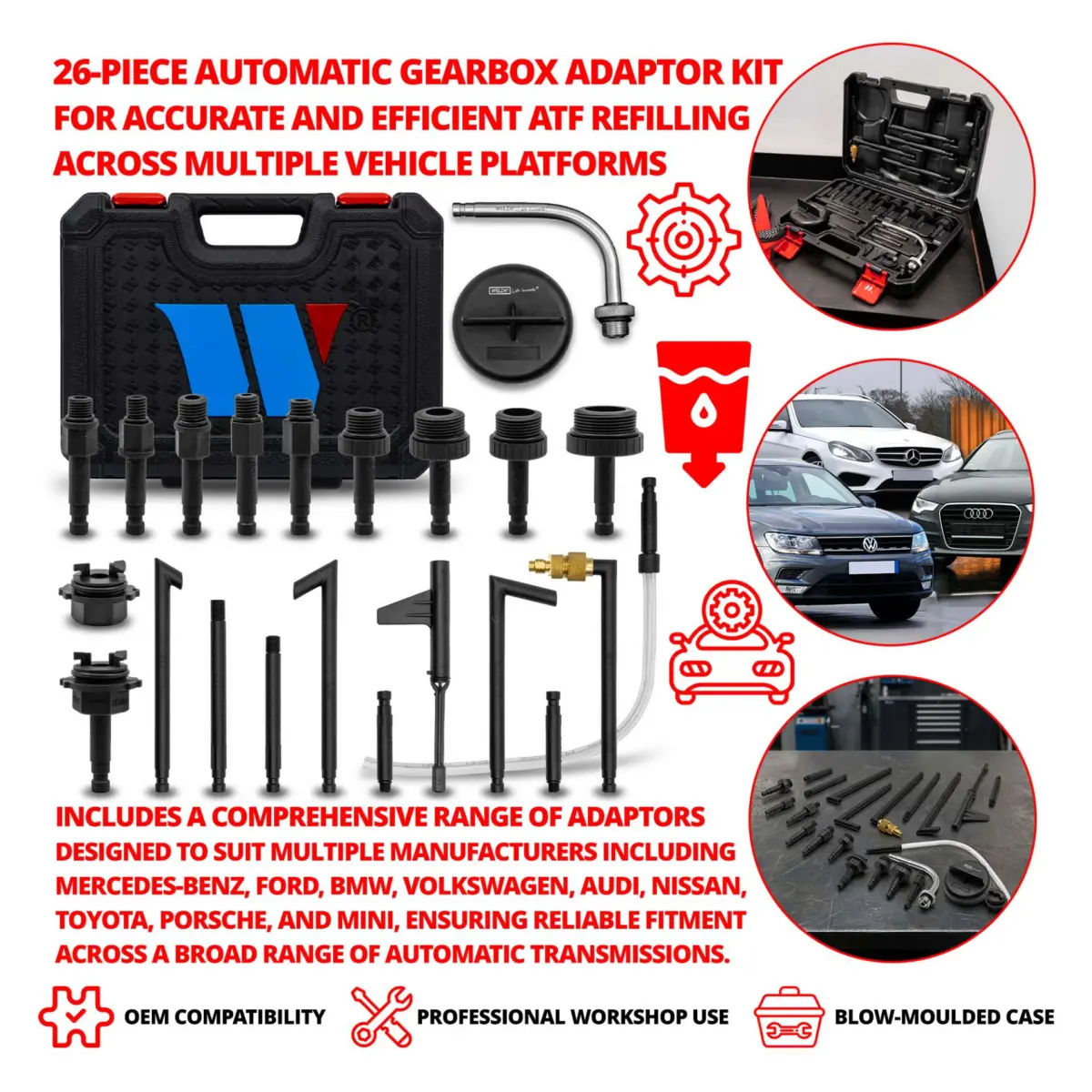 Automatic Gearbox Adaptor Kit; 26-Piece - Image 3