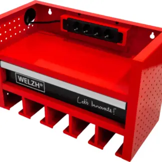 Battery Tool Storage Rack With Draw and EU Power Point