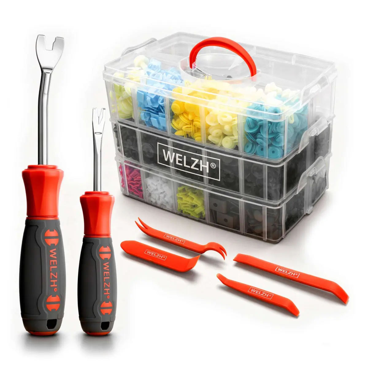 Trim Clip Master Assortment; 2100-Pieces
