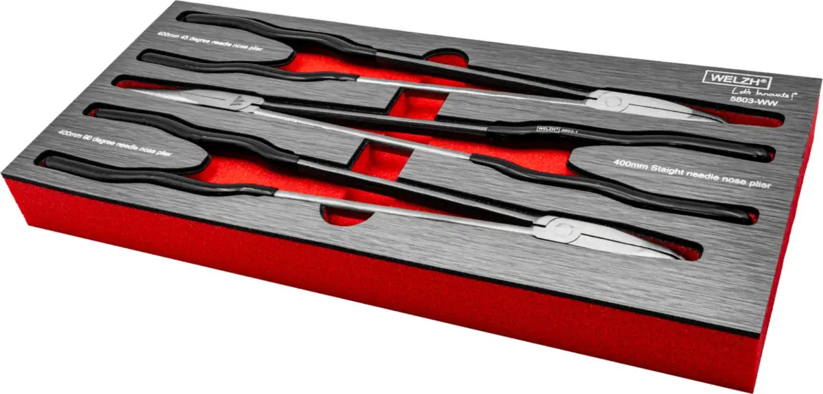 3-Piece Extra Long Needle Nose Plier Set