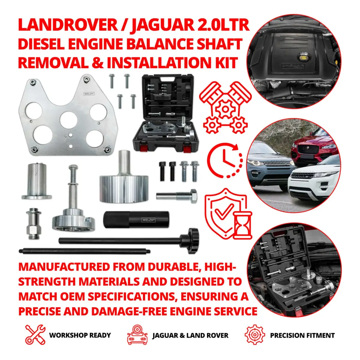 Landrover / Jaguar 2.0Ltr Diesel Engine Balance Shaft Removal & Installation Kit - Image 3