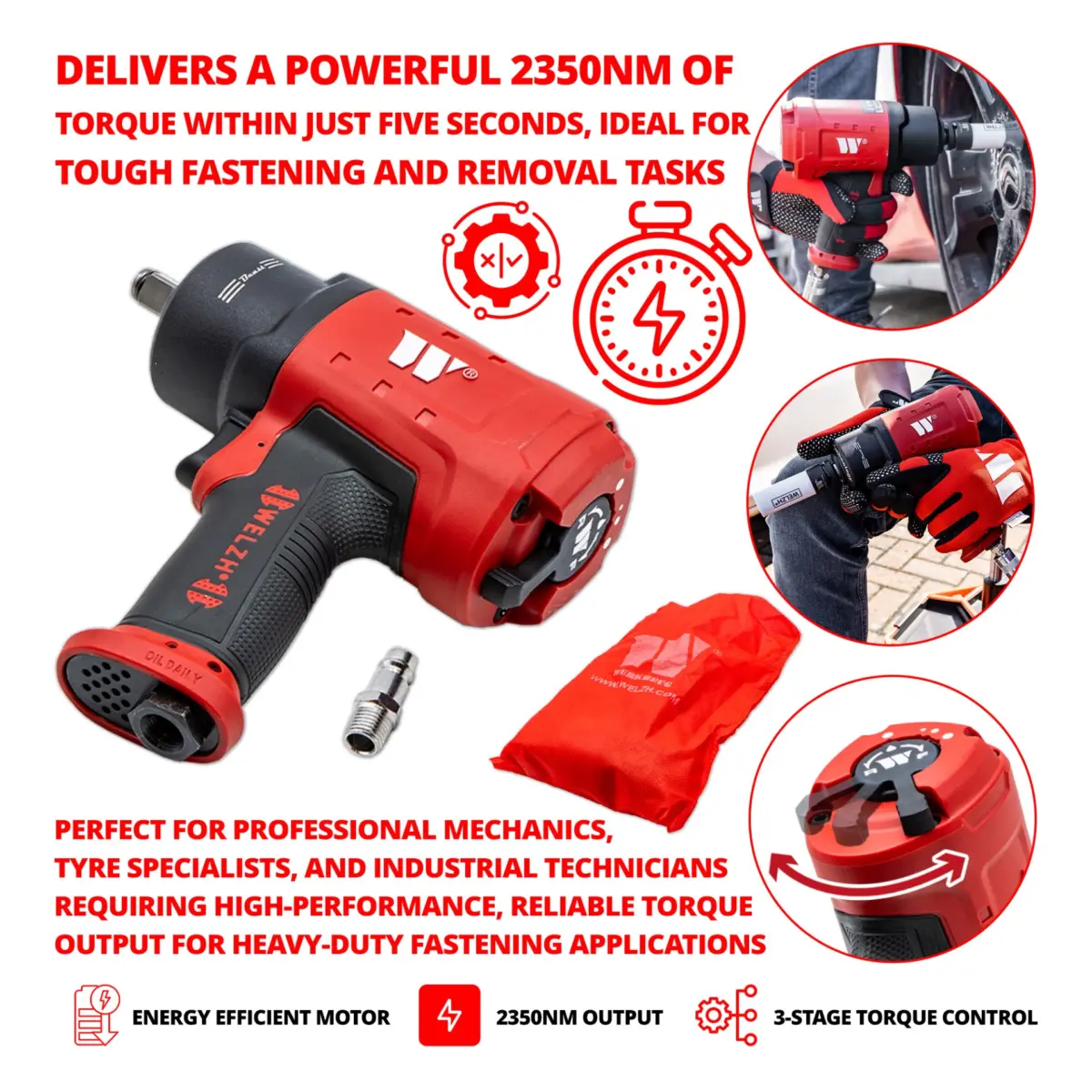 Impact Wrench; Beast Edition 2.0; 2350nm (Red) - Image 2