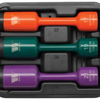 Torsion Socket Set; 110nm, 17, 19, 21mm, 1/2''dr