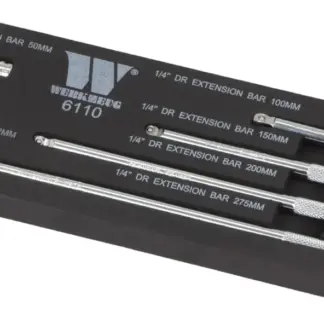 6-Piece 1/4'' Drive Wobble Extension Bar Set