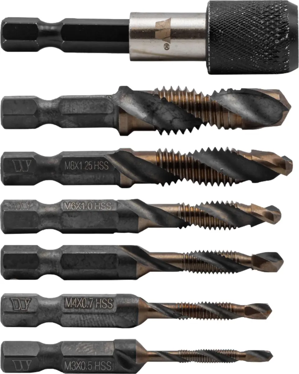 Thread Taping Drill Bit Set; M3-M10 - Image 2