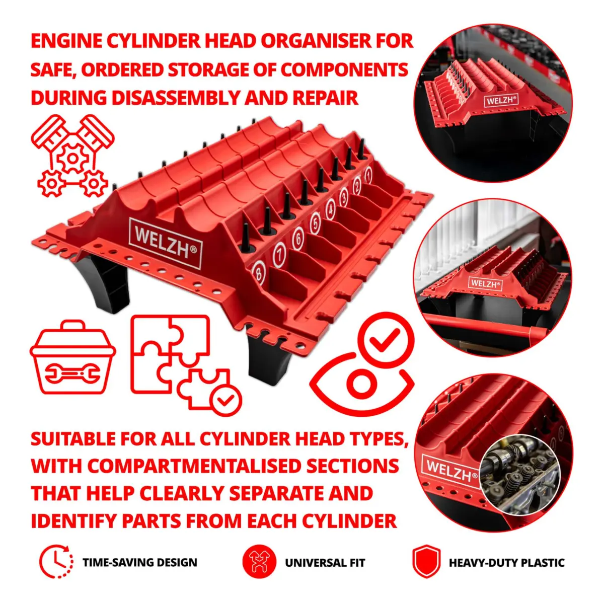 Engine Cylinder Head Component Repairing Organiser - Image 2