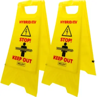 EV Hybrid Floor Warning Sign 2-Piece