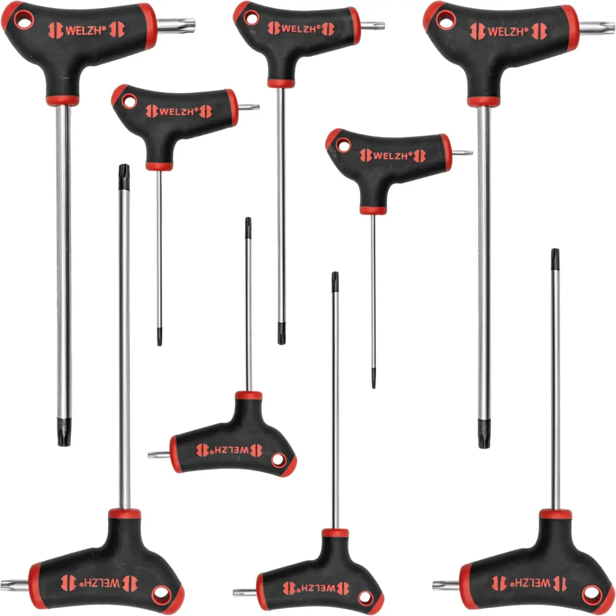 9-Piece T-Handle Torx Key Set T10-T50 S2-Steel - Image 2