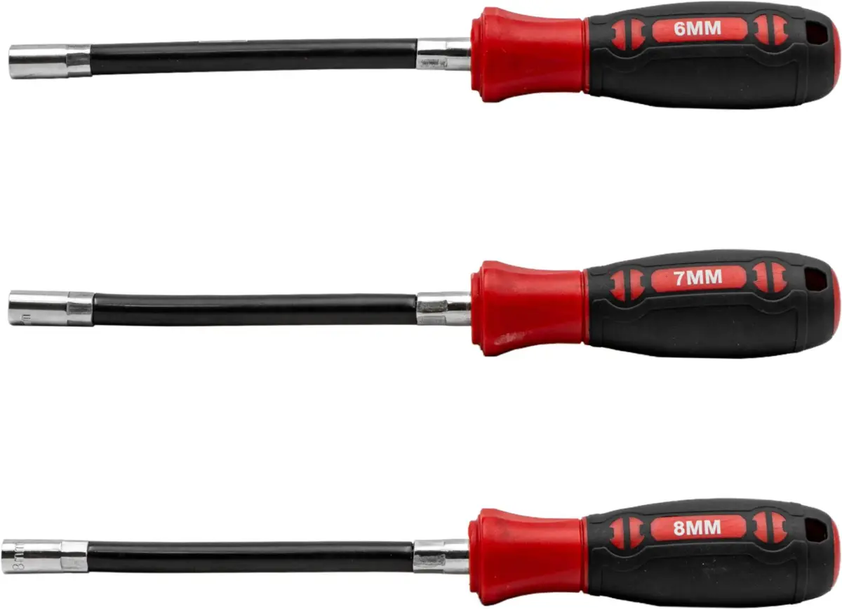 Screw-Mate?;3-Piece Flexible Nut Driver Set 6-mm,7-mm, 8-mm