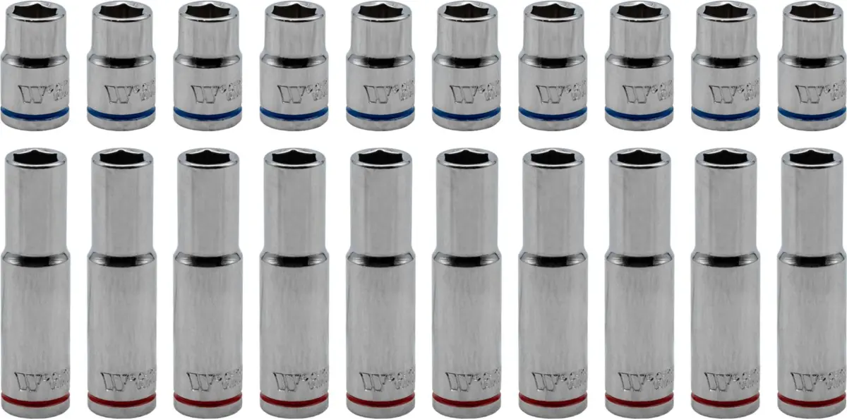 20-Piece Socket Assortment; 3/8''dr 10-mm Deep & Shallow - Image 2