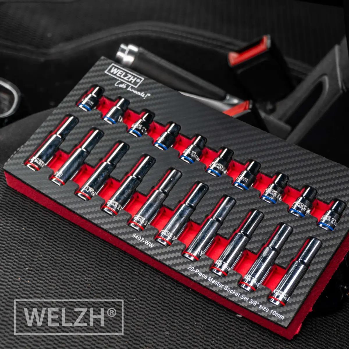 20-Piece Socket Assortment; 3/8''dr 10-mm Deep & Shallow - Image 6