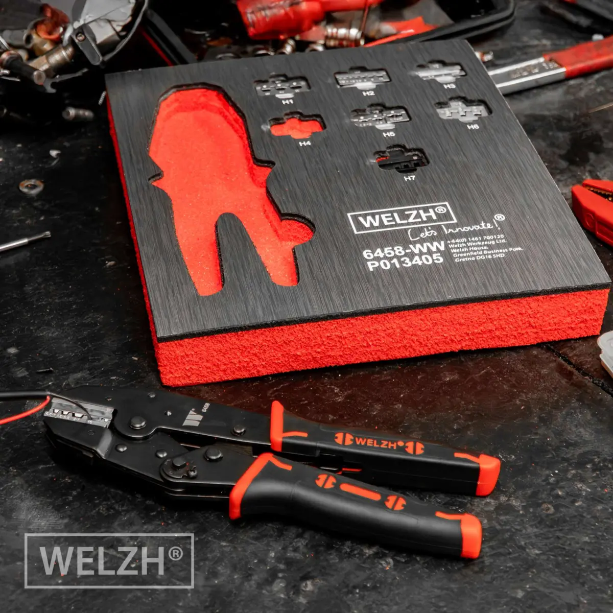 Automotive Ratchet Crimping Tool Set with 7-Jaws - Image 3