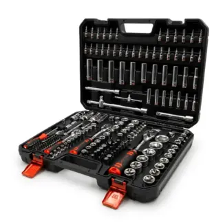 Master Socket Tool Set 200-Piece; 1/4'', 3/8'', 1/2''
