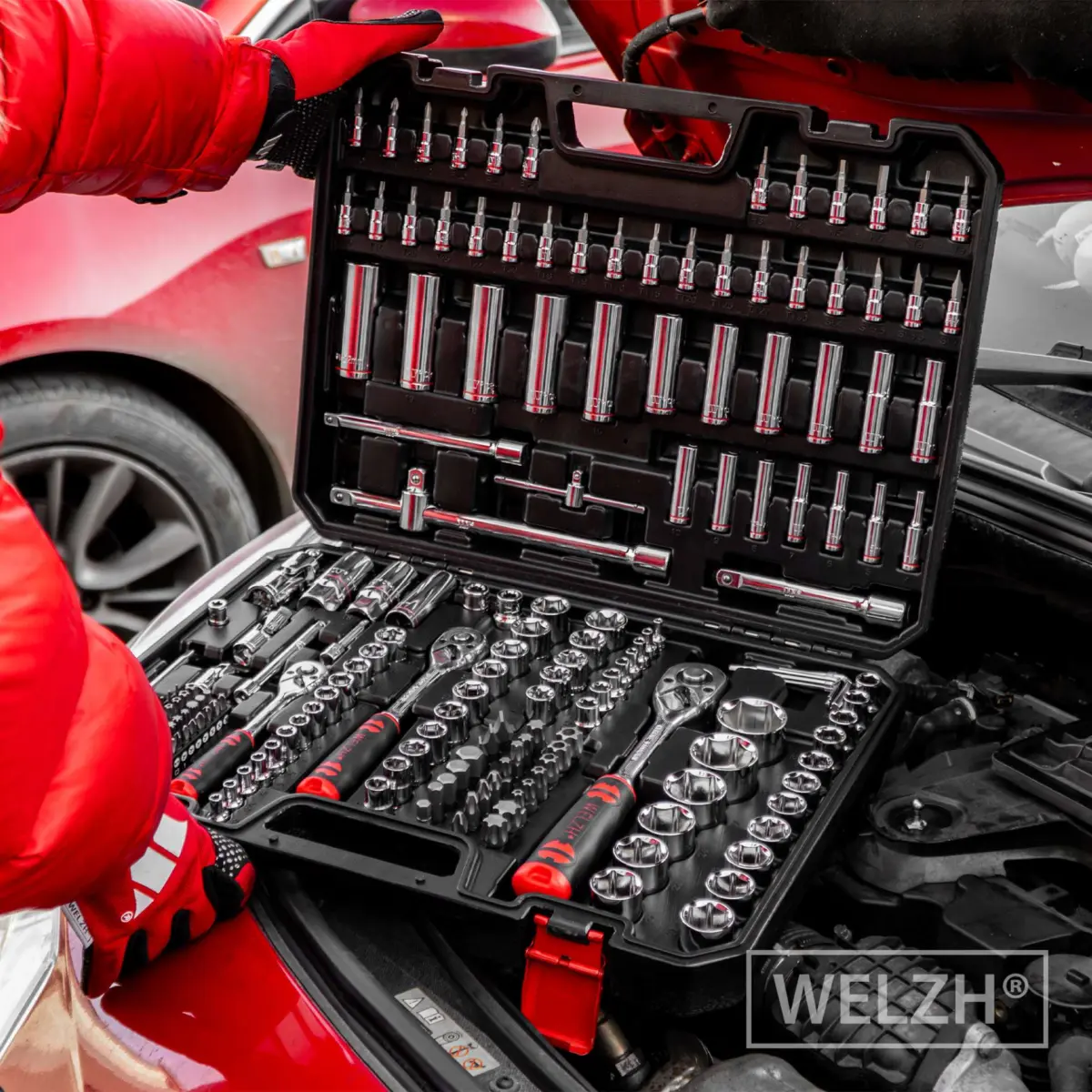 Master Socket Tool Set 200-Piece; 1/4'', 3/8'', 1/2'' - Image 11