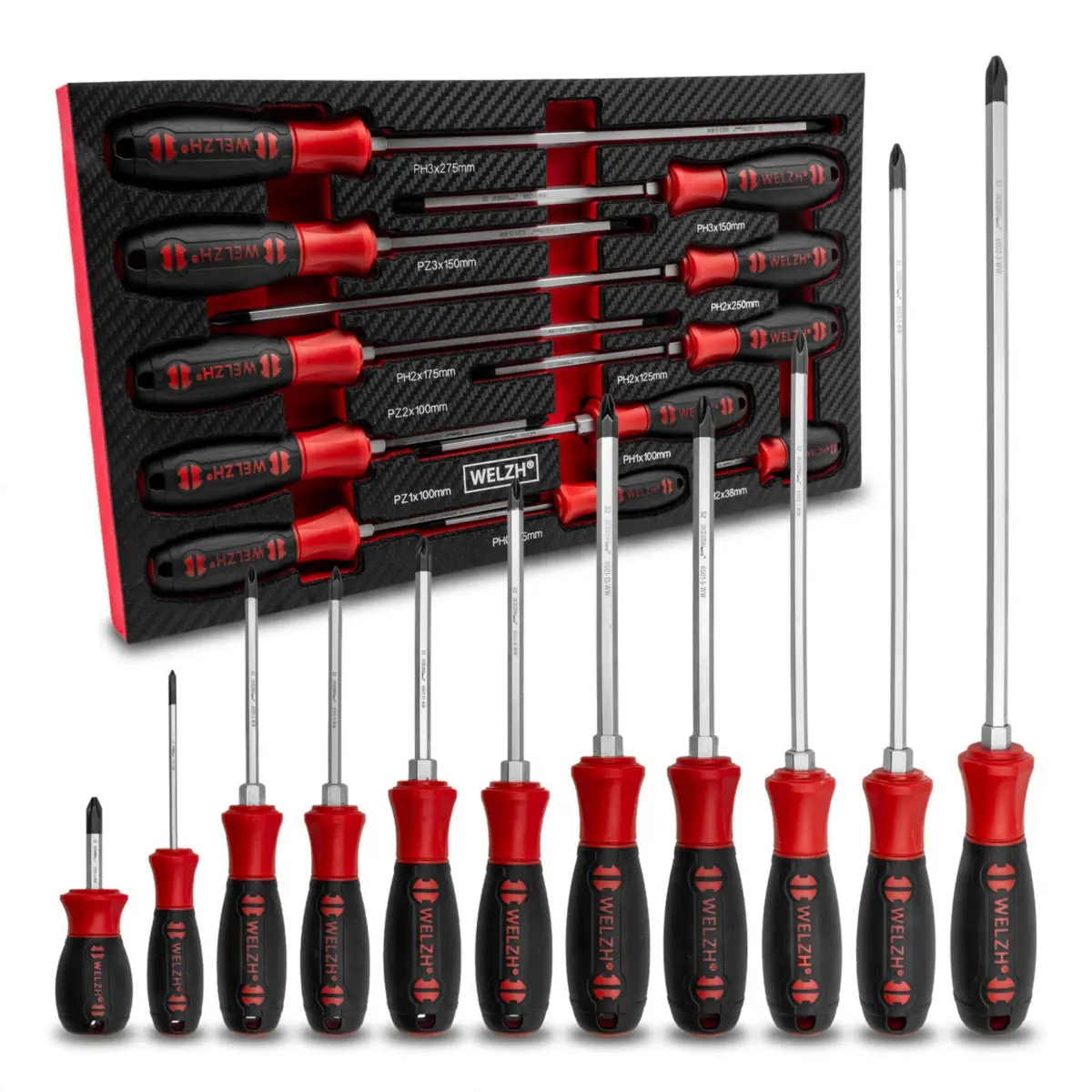 Screw-Mate?; 11-Piece Professional Screwdriver Set PH