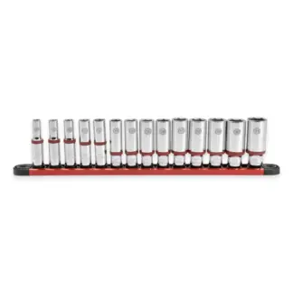 14-Piece 3/8" 6-PT Deep Socket Set 8-21mm