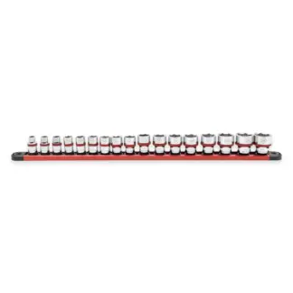 17-Piece 3/8" 6-PT Shallow Socket Set 8-24mm