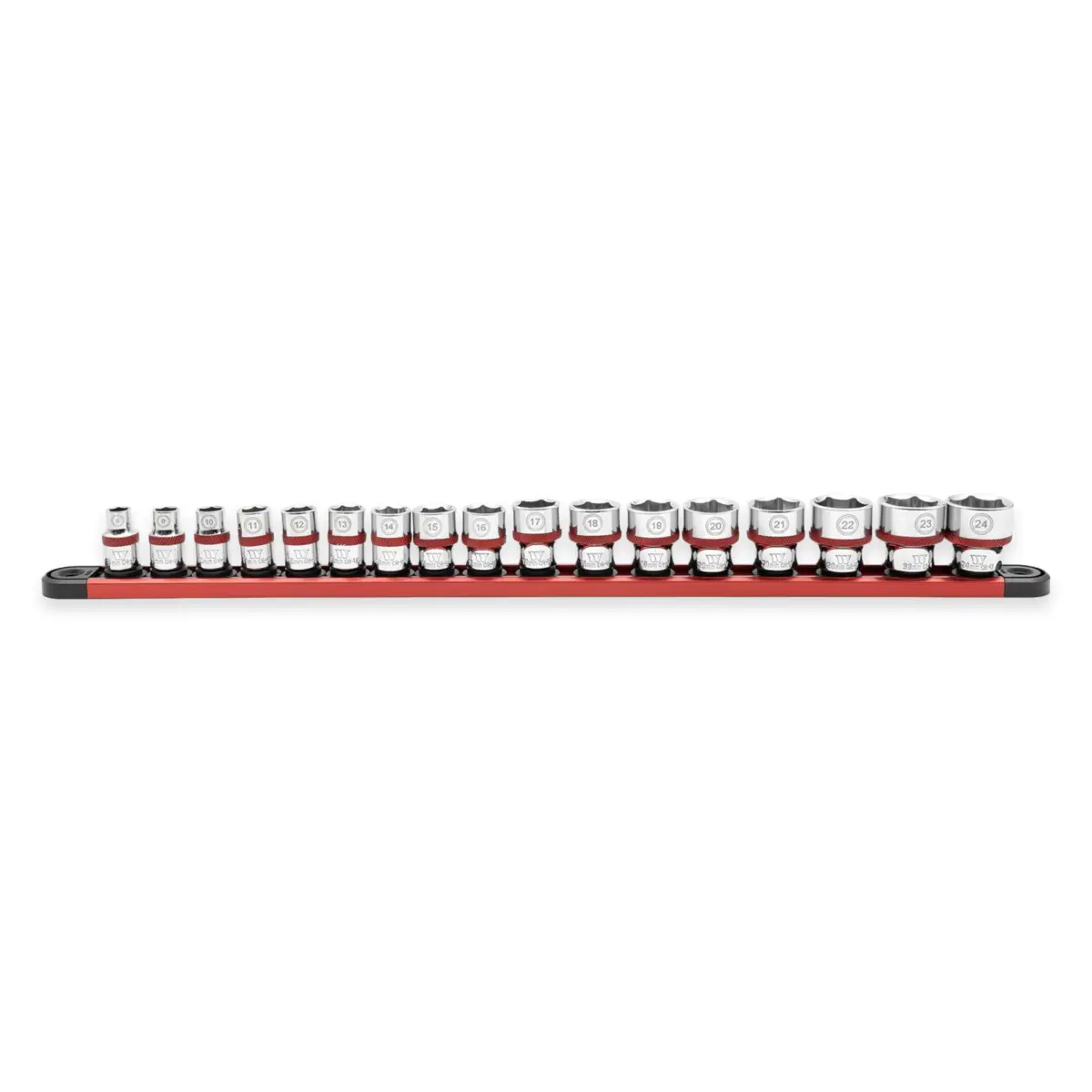 17-Piece 3/8" 6-PT Shallow Socket Set 8-24mm