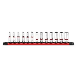 13-Piece 1/4? 6-PT Deep Socket Set 4-14mm