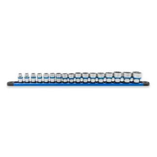 17-Piece 3/8" 12-PT Shallow Socket Set 8-24mm